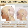 MLCAGATE 613 13X6 Hd Lace Front Wigs Human Hair 26 Inch Glueless Full Frontal 220% Density Body Wave Blonde Wig Human Hair Triple Lifespan 3X No Tangle No Shedding No Synthetic view 4
