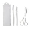 Domary 3PCS Eyebrow Trimming Setsafetyty Eyebrow Razor Brow Trimming Scissors Eyebrow Grooming Tools Eyebrow Trimmer Shaver view 1