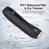 Domary Men's Body Hair Trimmer Rechargeable Hair Shaver Grooming Tool for Men with Large Screen Display IPX7 Waterproof Whole Body Washable with Stand view 4