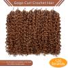 120 Strands Curly Crochet Hair Gogo Curl Pure Protein Fiber Close to Human Hair 14 Inch Pre looped Deep Wave Curly Crochet Hair For Black Women Beach Curl Twist Braiding Hair Extensions (14inch 350#) view 2