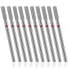 10Pcs Nail Drill Bits, 3/32'' Safety Cuticle Bits Set Diamond Nails Drills Bit for Electric Nails File, Manicure & Pedicure Polishing Kit Professional Use, 1.770.08 inches/ 4.50.2 cm view 1