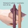Shadow Liner Duo Plum,2-In-1 Waterproof Eyeliner & Eyeshadow Stick, Smooth & Easy To Apply For Smoky Or Natural (C) view 3