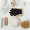 Beatifufu 10Pcs Five-fingers Bath Exfoliating Gloves Body Shower Scrubbing Mitts for Skin Cleaning Lightweight for Home Hotel Dormitory Use view 4