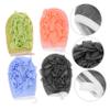 COOLHIYA 4Pcs Dual-sided Body Scrub Balls Exfoliating Shower Gloves for Smooth Skin Bathroom Supply in Pink Blue Green Gray view 3
