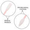 Mikinona 500pcs Dual-ended Cotton Applicator Sticks for Makeup Removal and Nail Art Pointed and Spiral Tips for Precise Cleaning Single-use Beauty Swabs for Jewelry and Facial Care view 3