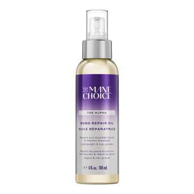 Alpha Bond Repair Oil for Curly Hair  Repairs Disulfide Bonds, Reduces Breakage, Lightweight & Non-Greasy, Strengthens & Smooths Hair  4 fl oz./118 mL