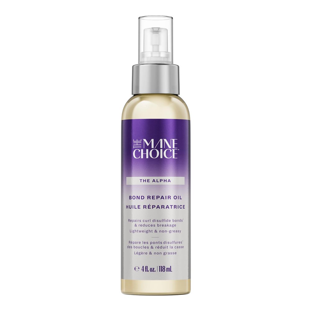 Alpha Bond Repair Oil for Curly Hair  Repairs Disulfide Bonds, Reduces Breakage, Lightweight & Non-Greasy, Strengthens & Smooths Hair  4 fl oz./118 mL