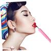 Beatifufu Portable Pink Artificial Fiber Lip Makeup Brush Flexible Lipstick Applicator Tool and Easy to Carry for Precise Lip Gloss Application view 2