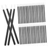 COOLHIYA 100Pcs Disposable Multi-function Lip Lash Nail Applicators for Precise Makeup Application Portable Black Lip Gloss Wands and Lash Brushes Professional Beauty Tool for Eyeliner and view 1