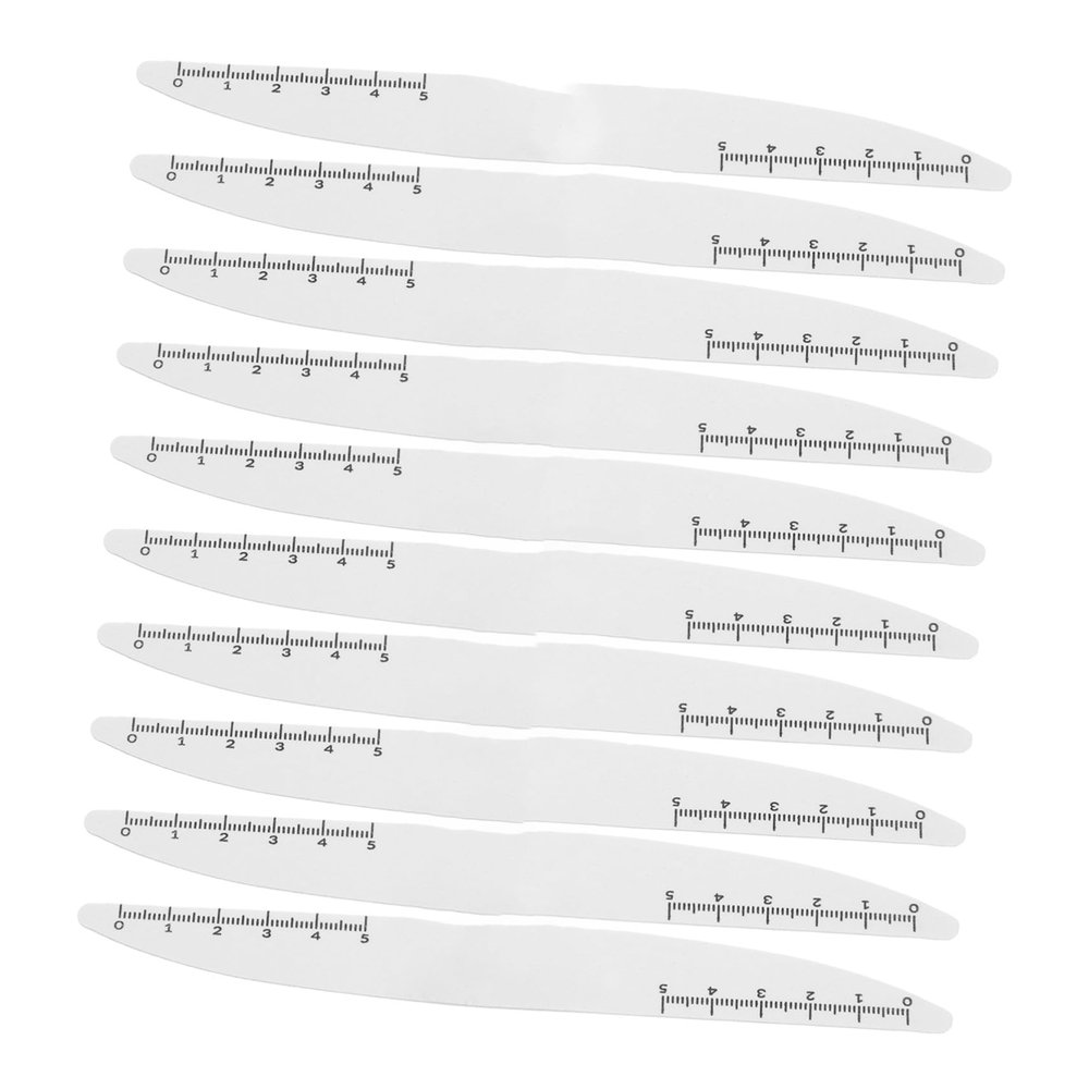 COOLHIYA 10pcs Willow Leaf-Shaped Nail Files Wooden Manicure Buffing Boards for Nail Trimming and Polishing Professional Tool for Home and Salon Use