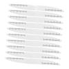 COOLHIYA 10pcs Willow Leaf-Shaped Nail Files Wooden Manicure Buffing Boards for Nail Trimming and Polishing Professional Tool for Home and Salon Use view 1