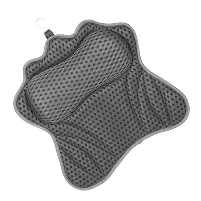 HOLIDYOYO Breathable Air Mesh Bath Pillow with Strong Suction Cups for Neck and Back Support Soft Bathtub Cushion Fits All Tub Styles for Adults Spa Bathroom Accessories