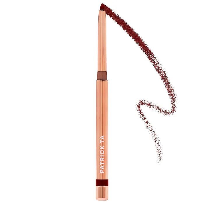 P4trick Ta. - Dimension Precision Gel Eyeliner  Long-Wear, Smudge-Proof & Waterproof Formula with Smooth Glide  Easy Application Pencil - Color: Burgundy