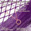 African Net Sponge Authentic, 3 Pieces African Exfoliating Net Sponge Body Back Scrubber Exfoliating Washcloth for Shower Bath for All Types Skin (Purple+Pink+Olive Green, 3 Pcs) view 2