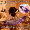 African Net Sponge Authentic, 3 Pieces African Exfoliating Net Sponge Body Back Scrubber Exfoliating Washcloth for Shower Bath for All Types Skin (Purple+Pink+Olive Green, 3 Pcs) view 3