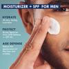 6-in-1 Face Cream Sunscreen for Men : Invisible Sunscreen Mens Face Moisturizer with SPF 40 for Sun Protection, Non-Greasy & Lightweight Formula for Sensitive Skin view 4