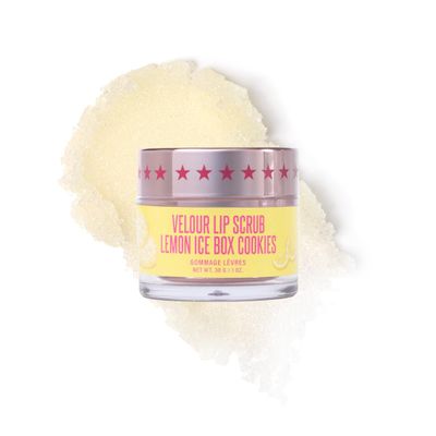 Jeffree Star Cosmetics Velour Lip Scrub, Exfoliating Sugar Lip Treatment, Cruelty-Free & Vegan, 30 G / 1 oz. (Lemon Ice Box Cookies)