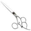 Washi Triple Crown Long 6.5" Japanese 440C Steel Shear With Silver Razor view 1
