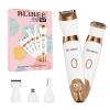 BLIBEE Bikini Trimmer for Women, LED Display Electric Razors for Women, 5-in-1 Electric Shaver, Rechargeable Painless Pubic Hair Trimmer for Legs, Underarms, Face & Sensitive Skin (Gold) view 1