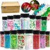 Chunky Glitter Set of 24 Colors Face Glitter for Women Holographic Body Glitter Cosmetic Sparkles for Art Craft DIY Resin Tumbler Party Festival view 3