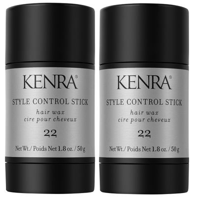 Kenra Professional Style Control Stick 22 |Hair Wax |Smooth, Sleek Styles |Long-Lasting Hold, Frizz Control, & Humidity Resistance |Sweat-Resistant Hold |Safe for Skin, Scalp & Edges |1.8 oz (2-Pack)