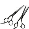 Washi Black Dragon Lefty 30T Thinner 5.5" Steel Shear Set With Purple Razor view 1