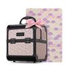BYOOTIQUE Makeup Train Case with Mirror Cosmetic Box for Nail Art Deco Tyrian view 1