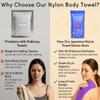 aisen Japan - Gentle Exfoliating Shower Towel, Ultra-Soft Japanese Nylon Body Scrubber, Long 47" Back Towel, Quick-Dry, Colorfast & Odor-Resistant, Made in Japan | Home & Spa view 4