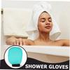 LALADEFIEE 4pcs Exfoliating Bath Gloves Body Scrubber Shower Mitts for Skin Cleansing and Dead Skin Removal Soft Bath Mittens for Arms Legs Back Spa Care view 3