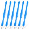 3 Pcs Cuticle Trimmer Pusher Remover, Rubber Tip Gentle on Nail Bed, Cuticle Dead Removal Fork, Nail Cleaner Tools for Fingernail and Toenail view 1