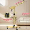 Professional Facial Steamer on Wheels,Gold Ozone Steamer for Face with 30-Minutes Timer,Spa Face Steamer for Deep Facial Cleansing view 2
