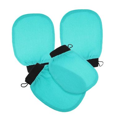COOLHIYA 4pcs Exfoliating Bath Gloves for Shower and Gentle Body Scrub Mitts for Arms Legs Back Lightweight Material for Radiant Complexion