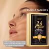 24K Gold Charcoal Soap Bar 5-Pack (200g Each)  Oil Control, Gentle Exfoliating, Brightening Face & Body Cleanse | Natural Black Soap Bar with Bamboo Charcoal & 24K Gold Flakes view 2