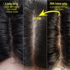 16inch Burmese Curly Toppers Closure 6x6 Silk Base Lace Closure Human Hair, Invisible Skinlike Bleached Hidden Knot Fake Scalp Lace view 2