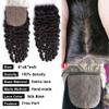 16inch Burmese Curly Toppers Closure 6x6 Silk Base Lace Closure Human Hair, Invisible Skinlike Bleached Hidden Knot Fake Scalp Lace view 4