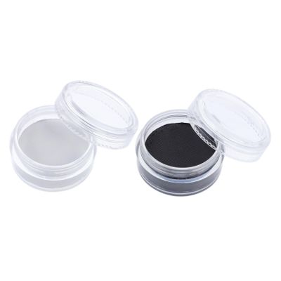LALADEFIEE 2pcs Black and White Face Paint Wax for Halloween Cosplay Full Coverage Facial Body Paint Kit Water-based Makeup for Skeleton Clown Ghost Special Effects