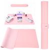 23.6 x 11.8in Foldable Nail Art Table Mat, Soft Microfiber PU Leather Nail Desk Mat, Double-Sided Waterproof Non-Slip Protective Pad for Nail Tech Salon, Professional Home Use view 1