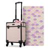 BYOOTIQUE Cosmetology Case on Wheels Cosmetic Trolley Travel Art Deco Tyrian view 1