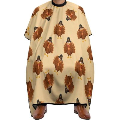Fashion Hair Cutting Barber Cape, Professional Haircut Salon Cape for Men Women Funny Turkey Thanksgiving