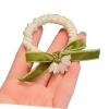 10 bell orchid hair rings, flower hair ropes, tied hair, elastic rubber bands view 1