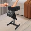 Pedicure Foot Rest, Pedicure Stool with Dust Cleaning Fan, Adjustable Height 18.9-26.77 Inch Nail Salon Stool, 22W Vacuum Footrest for Manicure & Pedicure, Black view 4