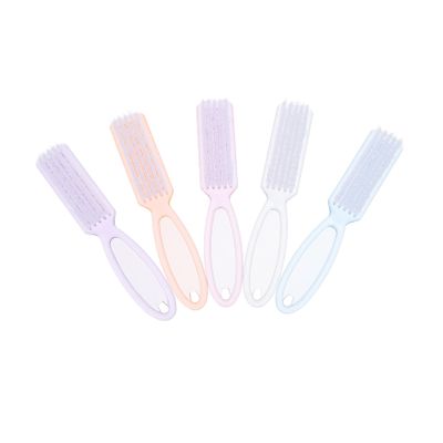 COOLHIYA 15Pcs Nail Cleaning Brush with Ergonomic Handle Material Fingernail Scrub Brushes for Manicure and Pedicure Portable for Dust and Stain Removal