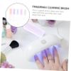 COOLHIYA 15Pcs Nail Cleaning Brush with Ergonomic Handle Material Fingernail Scrub Brushes for Manicure and Pedicure Portable for Dust and Stain Removal view 3