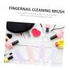 COOLHIYA 15Pcs Nail Cleaning Brush with Ergonomic Handle Material Fingernail Scrub Brushes for Manicure and Pedicure Portable for Dust and Stain Removal view 4