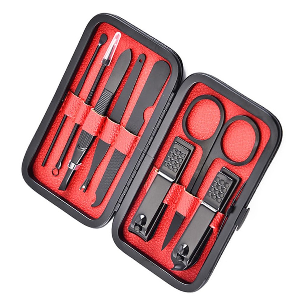 COOLHIYA Professional Stainless Steel Nail Clipper Set with Ergonomic Design Manicure and Pedicure Tools for Women and Adults Nail Trimmer and File Kit for Toe and Finger Care