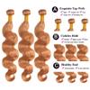 12 14 16 inch P27/30 Highlight Honey Blonde Bundles Body Wave Bundles Human Hair Highlight Human Hair Ombre Light Brown Bundles Silky Soft Remy Hair Extensions view 4