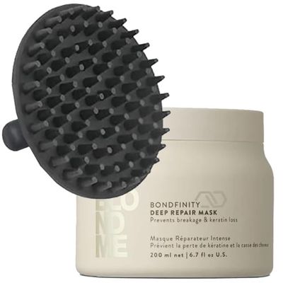 BlondeMe Bondfinity Deep Repair Mask 6.7 oz with Scalp Massager  Intensive Hair Treatment for Damaged, Brittle, and Color-Treated Blonde Hair