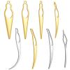 8Pcs Interlocking Tool for Locs Sisterlock Retighten Tool Hair Locking Tools Bent-Hook Shape Loc Needle for Maintaining Dreadlocks Hair Extensions Styling Tools view 1