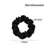 10 Pieces Black Color Small Scrunchies, Soft Satin Scrunchies for Sleep Hair Ties for Women and Girls Accessories (Black) view 2