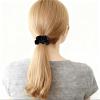 10 Pieces Black Color Small Scrunchies, Soft Satin Scrunchies for Sleep Hair Ties for Women and Girls Accessories (Black) view 4